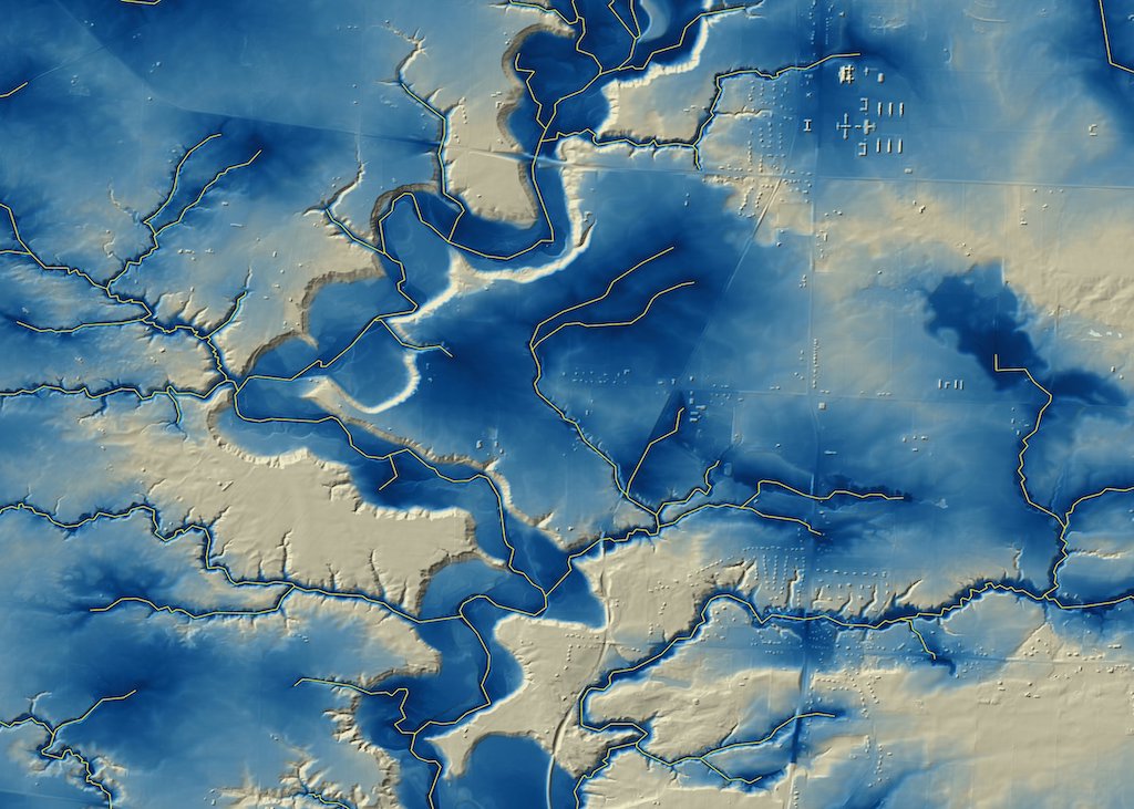Cartographic Depth To Water WhiteboxTools DEM Hydrology